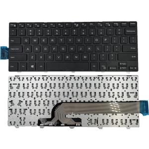 Laptop Replacement Keyboard for Dell Inspiron 3442 Series 14-5000 14-5447 14-3000 3443 3451 3452 3458 3446 3448 N5447 N3442 14CR 14MR 050x15 SN8233 US Layout No Backlight US Layout Black