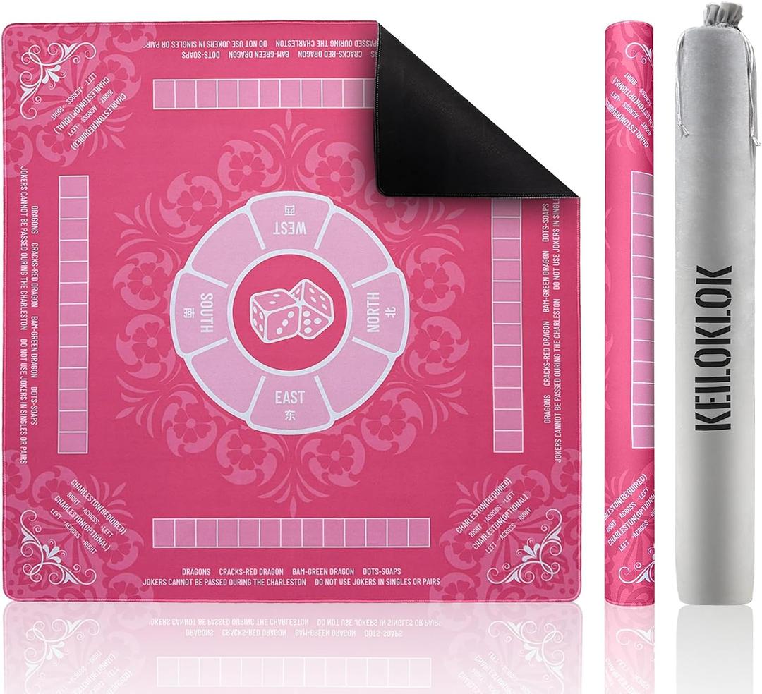 KEILOKLOK 32.4x32.4 Inch Mahjong Mat for Table 3MM Noise Reduction