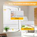 LazBlinds Cordless 1" Vinyl Mini Blinds for Indoor Windows - Light Filtering Horizontal Window Blinds & Shades, 22" W x 36" H, White
