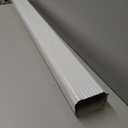 Moxweyeni 1 Pack 3 x 4 Inch, 45 Inch White Aluminum Downspout Extensions Roofing Gutter Downspout DIY Installation for Home Outdoor Drainage