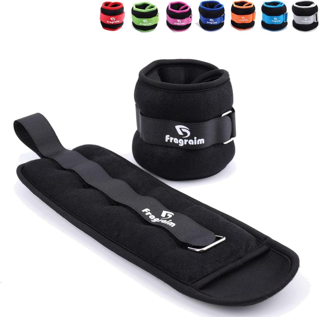 Ankle Weights,  Wrist Arm Leg Weights for Women, Kids and Men, Comfortable and Soft, Pretty Sturdy, Perfect for Dancing, Running, Walking, Fitness, Workout (Black - 12 lbs Pair)