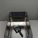 Stainless Steel Litter Box, Extra Large Litter Boxes for Big Cats, XLarge Metal Cat Litter Box with Lid, Anti-Urine Leakage XL Box with High Sides, Easy Clean, Non-Sticky (Dark Grey)