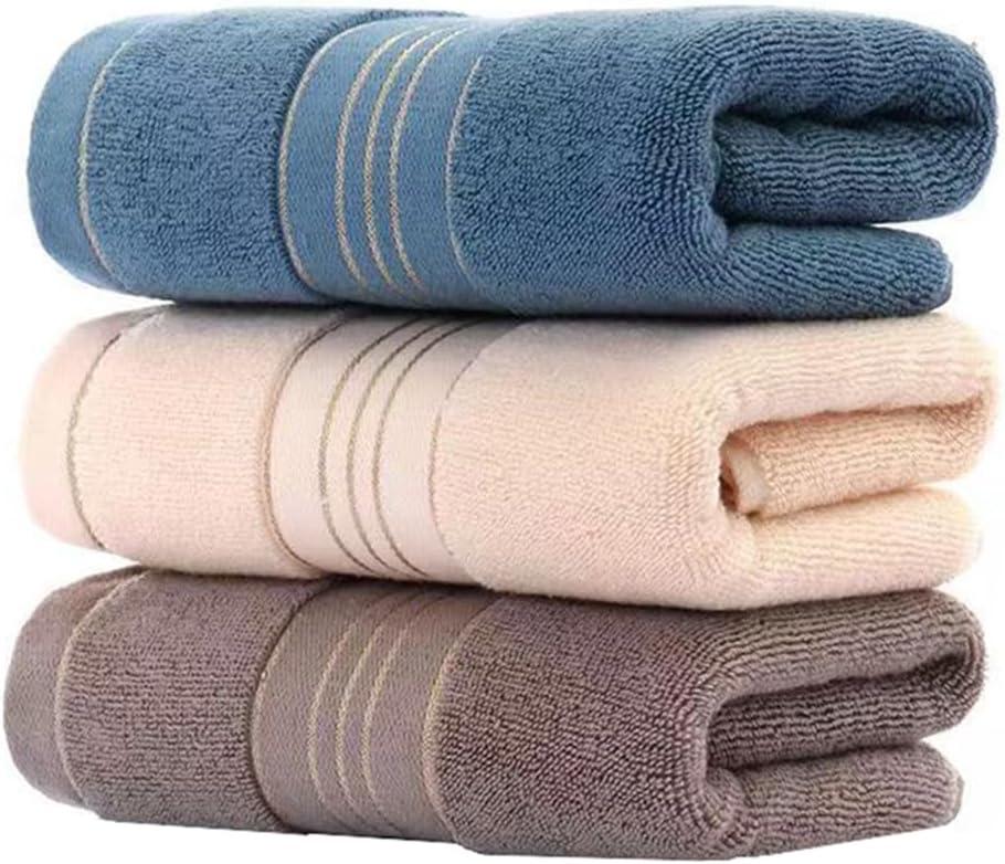 3 Pack Hand Towels for Bathroom, Cotton Soft Absorbent Decorative Hand Towel Set for Face Spa Bath Gym Kitchen, 13x30 Inch (Brown Beige Blue - 3 Pack)