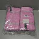 12 Pack Extra Large Moving Bags, Heavy Duty Packing Bags with Zippers and Handles for Space Saving, Clothes Storage, College Essentials, Travel, Pink