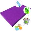 2 x Jtnohx Stiff Craft Felt Sheets, 2mm Thick Felt Fabric for Crafts, 12pcs 7 x 11.3 inch Color Felt Squares for Sewing (Purple)