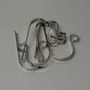 TAROSE Stocking Holders for Mantle, Christmas Stocking Holder Set of 6, Mantle Clip Fireplace Hooks Hanger for Christmas Party Decoration Supplies (Silver)