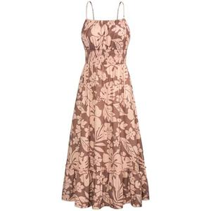 GRACE KARIN Summer Dresses for Women 2026 Vacation,Smocked Floral Maxi Dress,Boho Beach Sundress with Pocket Fashion Clothing