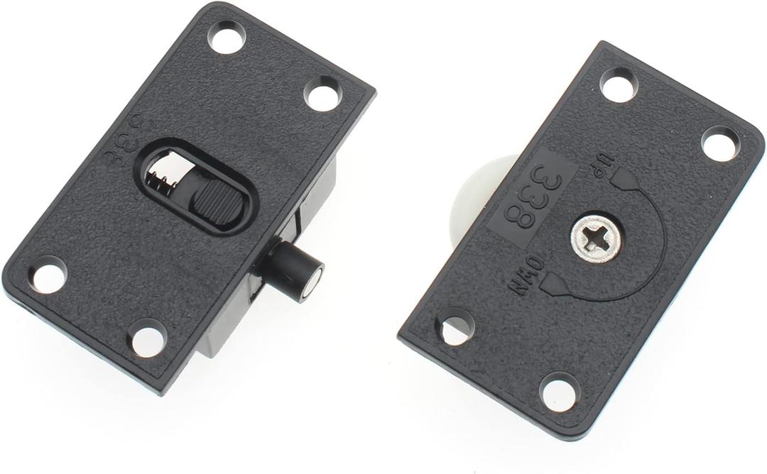 Cabinet Wardrobe Sliding Door Pulley Closet Cabinet Sliding Door Wheels Sliding Cabinet Door Hardware (Black)