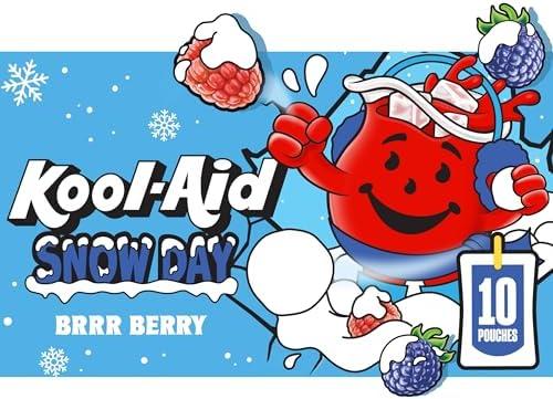 Kool-Aid Ghoul-Aid Scary Berry Artificially Flavored Drink, 10 ct Box, 6 oz Pouches 4 Boxes, Best Before 09/20/2025 