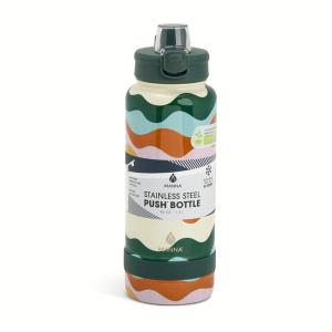Stainless Steel Push Bottle , 40OZ