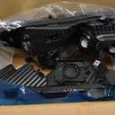 AS Headlight Assembly for 2008 2009 2010 2011 2012 Honda Accord 4dr Sedan Headlamps with Black Housing Clear Reflector Clear Lens Driver and Passenger Side
