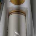 Sweejar Ceramic canisters for kitchen counter,Stackable Food Containers Set with Airtight Seal Bamboo Lid for Serving Ground Coffee, Tea, Spice, Flour and Sugar-Set of 3 (White)