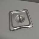 Winco SPSCS 44202 Size Solid Cover,Stainless Steel,Medium