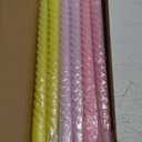 10 Inch Cream Spiral Taper Candles for Home Decoration, 12 Pack Candy-Color Candlesticks for Dinner Party Wedding Holiday