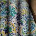 Outdoor Tufted High-Back Chair Cushions, One-Piece Hinged Seat and Back Design, Reversible with 4 Ties, Durable Polyester Fabric, Recycled Fiber Fill - Set of 2, Baltic Paisley