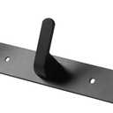 3 Hooks Matte Black Bathroom Towel Hooks Mounted Wall Adhesive Heavy Duty Farmhouse Bath Coat Stick on Rack Hat Wall Hook Sticky Black Kitchen Robe Rack Coat Hook Black 3 Hooks Rack Towel for Bathroom (9.25*1.18*1.38 inch3hooks)