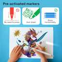 ARTISTRO 2 White Dual-Tip Acrylic Paint Pens - Multisurface Markers for Glass, Rock, Fabric, Wood, Plastic & More - 1 mm Fine & Brush Tips