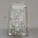 Changjia Magnetic Glitter Case for iPhone Air,[Compatible with MagSafe] Cute Luxury Bling Sparkly Crystal Diamonds Shiny Clear Shockproof Women Girls Slim Protective Cover for iPhone 17 Air 6.5", White