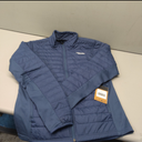 The North Face Men's Canyonlands Hybrid Puffer Jacket Blue Full Zip, Medium 