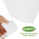 648PCS Blank Playing Cards 2.5" x 3.5" Blank Playing Cards to Write On Double Sides Printable Index Flash Cards Blank Cards for DIY Game Cards Gift Cards Message Card