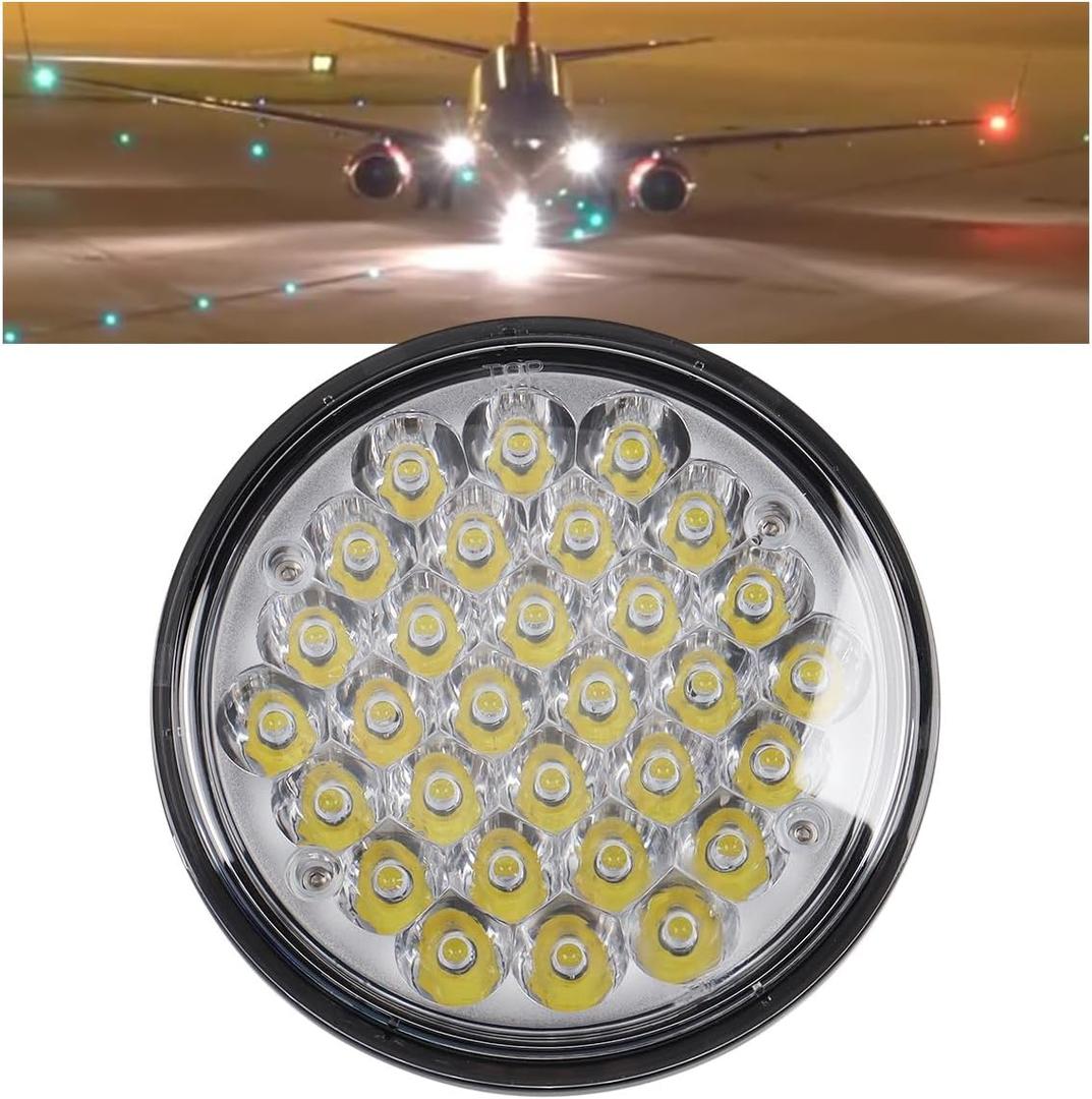 150W PAR 46 LED Bulb Spot Lights Aircraft Light Replacement Bulb for Aircraft Landing, Marine Spot Lights, Tractors, Runway, Taxi 28V DC, 12000 Lumen IP67 (Spot Beam)
