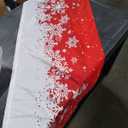 Christmas Snowflakes Window Valances 51x16.75"