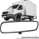 Rear View Mirror, 6398100517 Interior Rearview Mirror, Universal Car Inner Wide Angle Rear View Assembly for Sprinter 2500 3500 20072021, Black