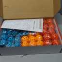 Tiny Land Fort Building Kit Creative Fort Indoor Outdoor for 5,6,7,8 Years Old Boys and Girls STEM Building Toys with Storage Bag DIY Castles Tunnels with 86 Rods and 44 Balls (130PCS, Red-bule)