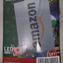 12 Ft by 6 Ft Giant Christmas Inflatables Snowman Outdoor Decorations, Blow Up Snowman Holds Candy Cane Built-in Rotating Colorful Lights Christmas Decorations Outdoor Yard Lawn Garden Holiday Party