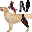 Dog Elbow Brace Protector Pads, Elbow Support Compression Wrap Knee Brace for Dogs Canine Elbow and Shoulder Support, Dysplasia, Arthritis, Elbow Calluses, Pressure Sores, Shoulder Dislocation(L)