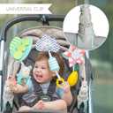 Taf Toys Tropical Arch Adjustable Infant Car Seat & Stroller Toy for Infant & Toddlers, Stroller Arch, Baby Crib Toys Clips on Prams/Car Seats/Bouncers Encourages Motor Skills & Sound Exploration