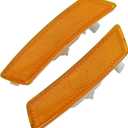 ApplianPar 2Pcs Amber Yellow Front Driver and Passenger Side Marker Light Housing for B-eetle 2012-2019 for Tiguan 2018-2023