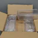 3 Pack Clear Pen Organizer for Desk Drawer, Plastic Home Office Supplies Storage Container for Marker, Crayons, Brushes, Mini Toys, Art Crafts, Pencil Case with Lid