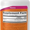 NOW Foods Supplements, Vitamin D-3 5,000 IU, Natural Mint Flavor, Structural Support*, 120 Chewables (BB-07/2028)