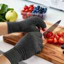 2 Pairs Fingerless Arthritis Compression Gloves for Women & Men - Open Finger Hand Support for Typing, Crafting & Carpal Tunnel Relief Comfort Size L