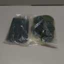 Bakulyor 50pcs Green Artificial Turf Stakes Staples + 50pcs Buffer Washer, 6 Inch 11 Gauge Landscape Staples, Galvanized Lawn Spikes, Heavy Duty Yard Ground Pin for Grass Weed Barrier Sod Fabric