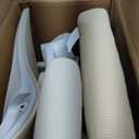 Marsail Ergonomic Office Chair: Office Computer Desk Chair with High Back Mesh and Adjustable Lumbar Support Rolling Work Swivel Task Chairs with Wheel 3D Armrests and Headrest (White)