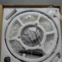 42" Black Crystal Chandelier Ceiling Fan with Lights Modern Dimmable Fandeliers LED Invisible Fandelier Crystal Chandelier Fan 3 in 1 Color with Memory Function