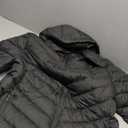 ALPIXIS Women's Lightweight Quilted Down Coat | Waterproof, Windproof, Removable Hood, Warm Puffer Jacket for Winter Dark Grey-XL