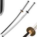 UMANI® Anime Samurai Sword Demon Slayer Sword 41 Inch Decorative Collectible Sword (Wooden)(MGTT) (1007-ZORRO White)