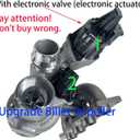11657642469 11657630462 Upgrade Turbocharger Billet Compatible With BMW Fits for N20 N26 320i 328i 528i X3 xDrive Z4 F30 2.0L 49477-02022 49477-02025 Turbo
