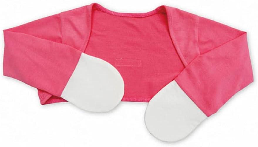 Zinc-Infused Mitten Sleeves for Kids with Eczema (6 Months, Red Fuchsia)
