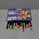 ARTISTRO 24 Dual-Tip Fabric Markers - Fabric Decorating Kit - Permanent for Clothes - No Bleed Pens for T-Shirts, Bags, Textile, Canvas, and More (Brush Tip and Fine Tip)