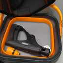 660PSI Portable Cordless Pressure Washer with Folding 3.4Gal Tank, 6-in-1 Nozzle, 7 Adjustable Pressure Levels, 7M Hose, Portable Sprayer with Wheels for Car Floor Wall Fence Cleaning (Orange)