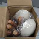 CAROTE Silicone Cooking Utensils Set, Kitchen Utensils Set 10 Pcs for cooking, BPA Free Spatula Set with Heat Resistant Wood Handles for Nonstick Cookware (Cream White)