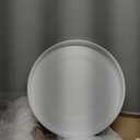 15 Inch Large Ceramic Saucer - Ceramic Drainage Tray for Plant Pot (Matte White)