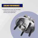 KUSATEC 513275 Front/Rear Wheel Hub & Bearing Assembly Compatible with Ford Edge 2011-2014/Flex 2009-2018/Taurus 2010-2019, Lincoln MKS 2009-2016/MKT 2010-2019/MKX 2011-2015, 5 Lugs w/ABS