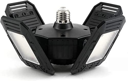 ANYPOWK LED Garage Lights with Motion Sensor - 12000 Lumen 6500K Daylight 120W, Four Leaf Garage Organization Ceiling Lighting