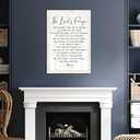 The Lord’s Player Rustic Bible Verse Framed Wall Art, 16''×24'' Holy Narrow Positive Religious Christian Saying Sign for God Jesus Christ Prayer, Vintage Inspirational Catholic Scripture Decor