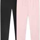 Resinta Toddler and Baby Girls Leggings Pants Full Length Cotton Basic Leggings Multipack Stretchy Soft Tights Pants,Size 4T  